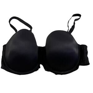 NWT auden 44DD Strapless/Adjustable Straps Black Bra